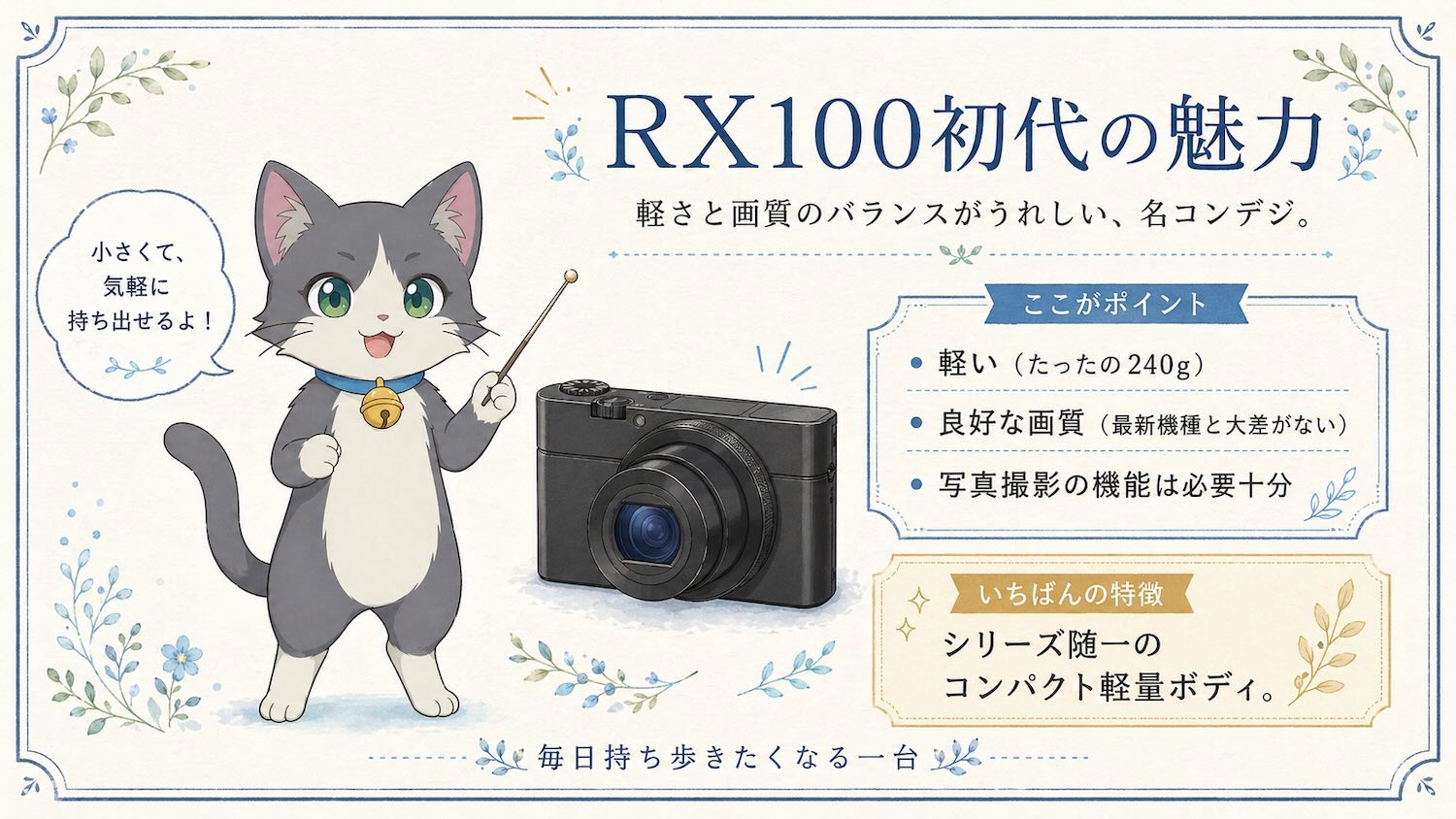 カメラ解説｜RX100初代