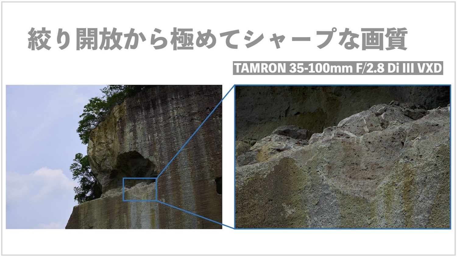 絞り開放からシャープな画質|TAMRON 35-100mm F/2.8