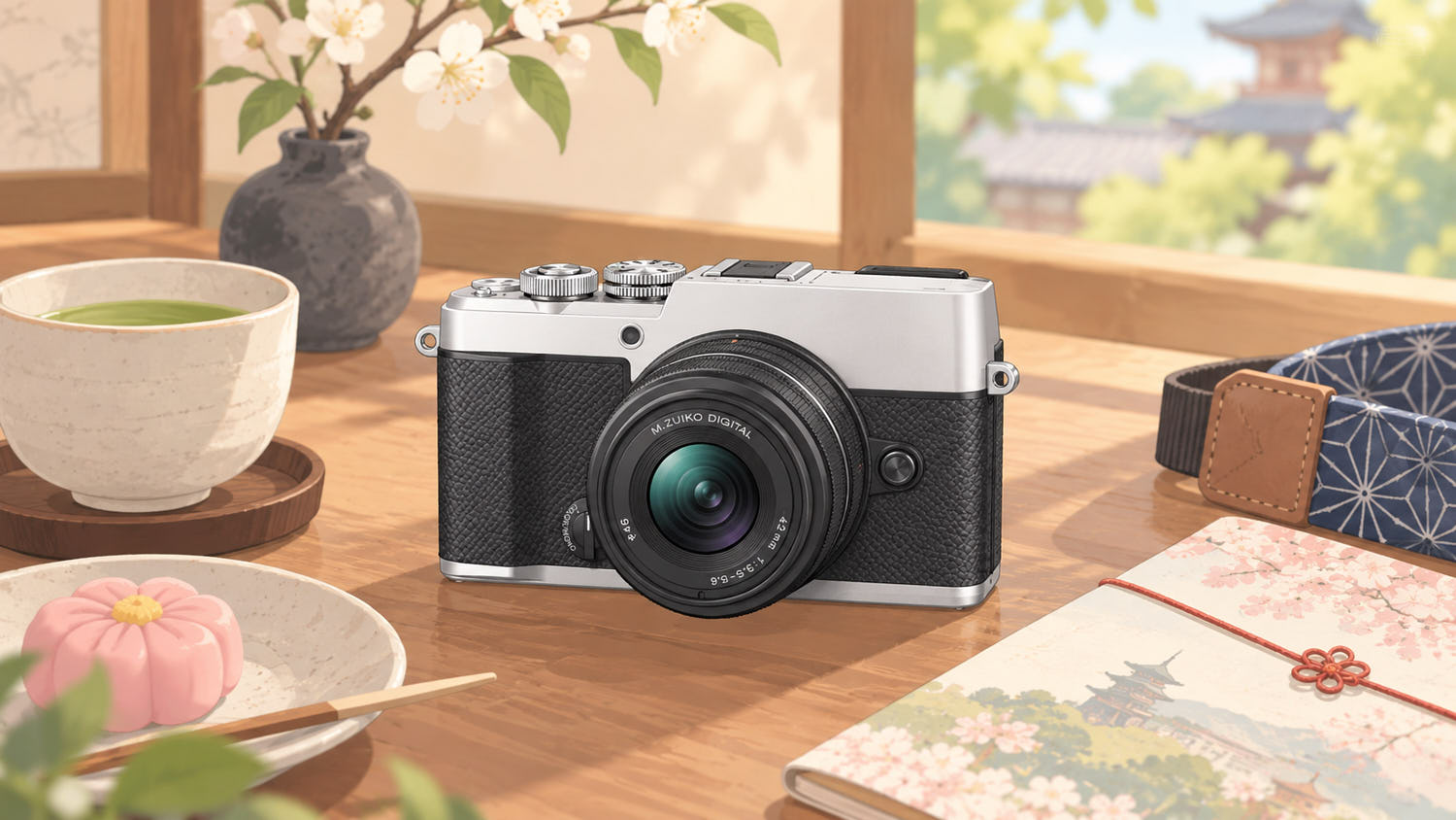 OM SYSTEM PEN 14-42mmのイラスト