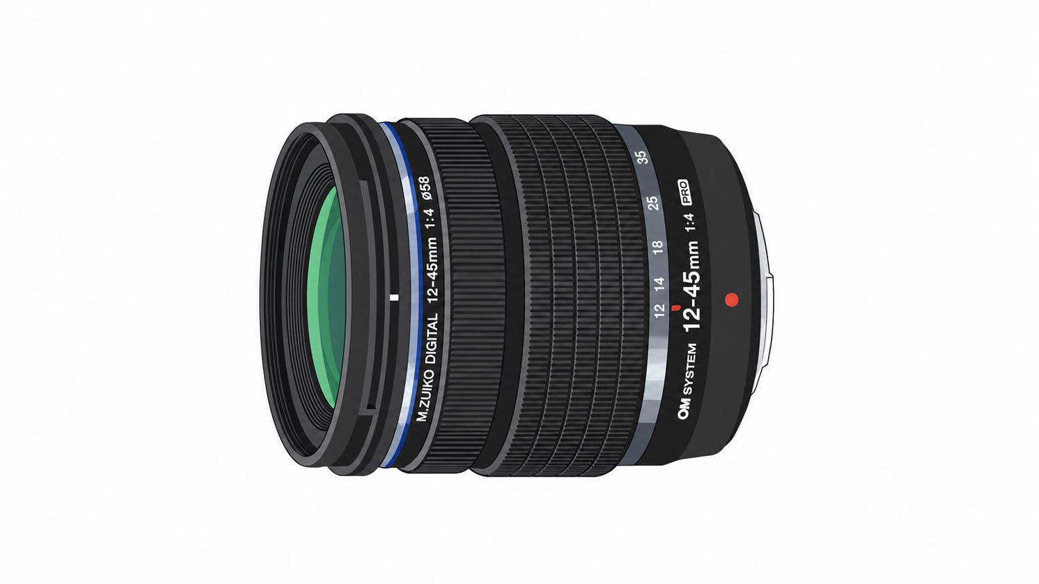 M.ZUIKO DIGITAL ED 12-45mm F4.0 PROのイラスト