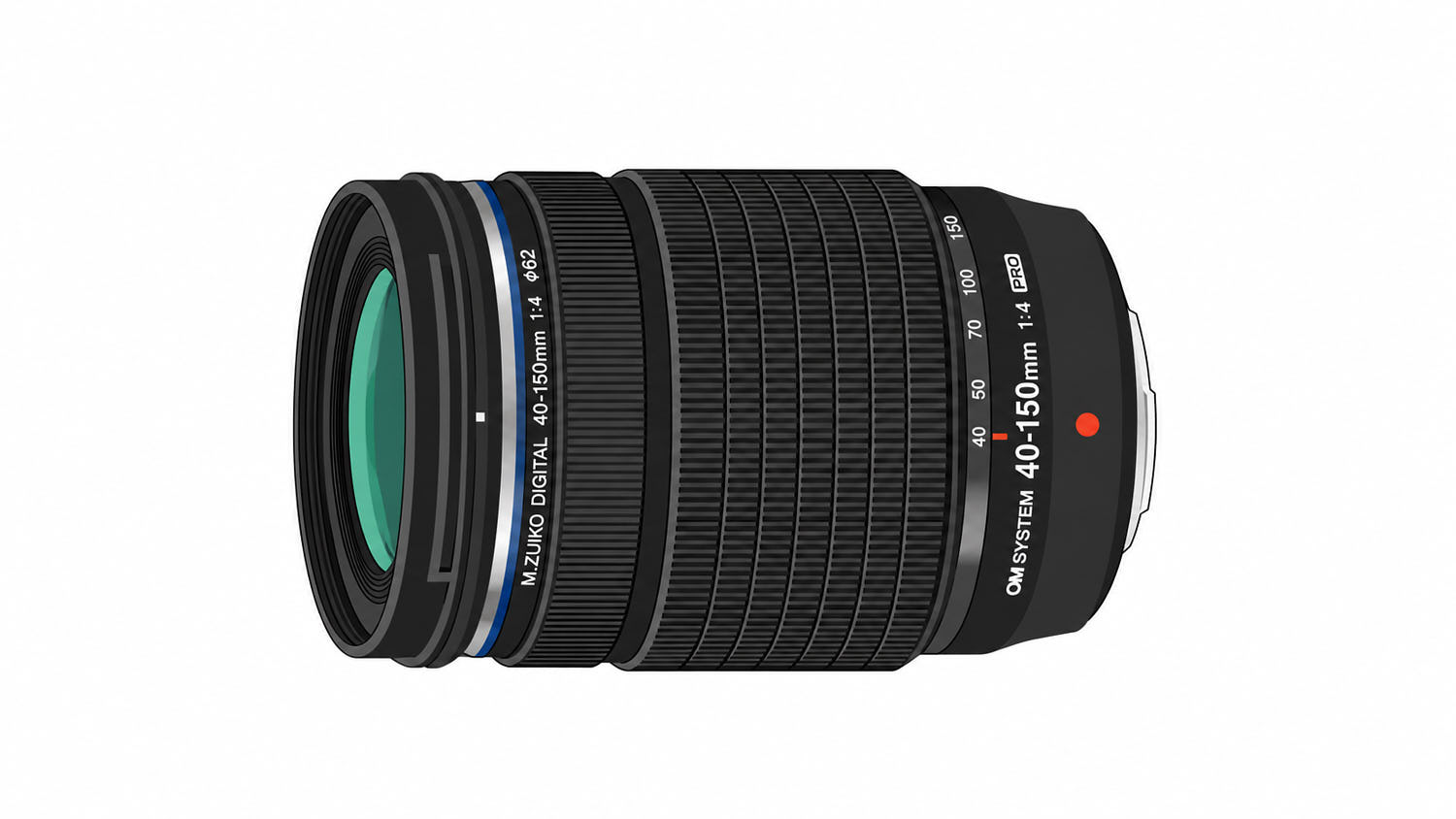 M.ZUIKO DIGITAL ED 40-150mm F4.0 PROのイラスト