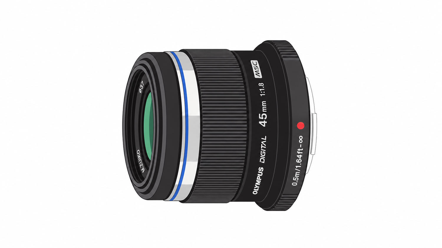 M.ZUIKO DIGITAL 45mm F1.8のイラスト